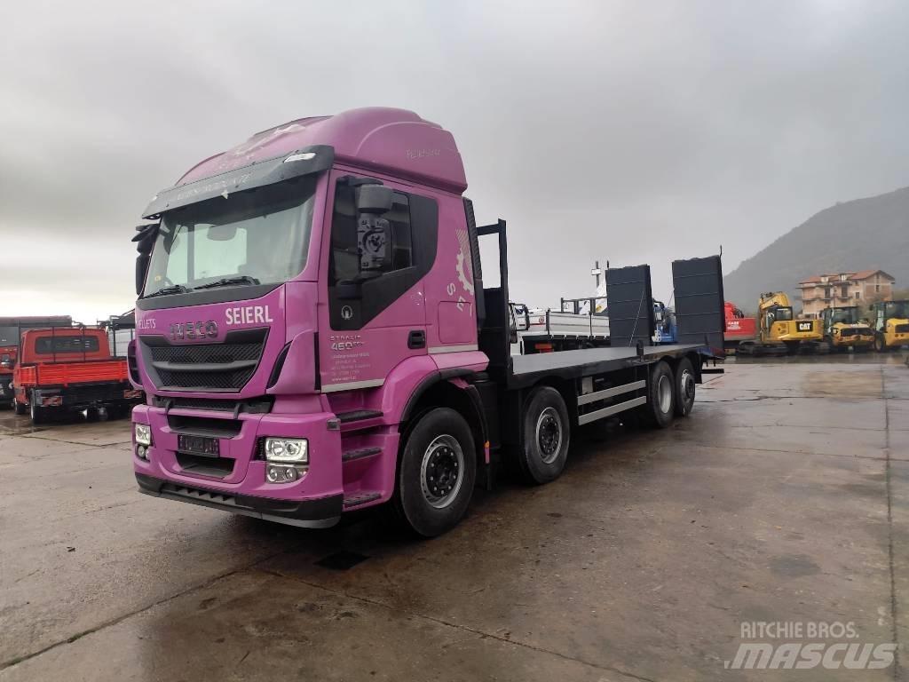 Iveco STRALIS 320S46 Kamioni sa ravan platformom / vitlom