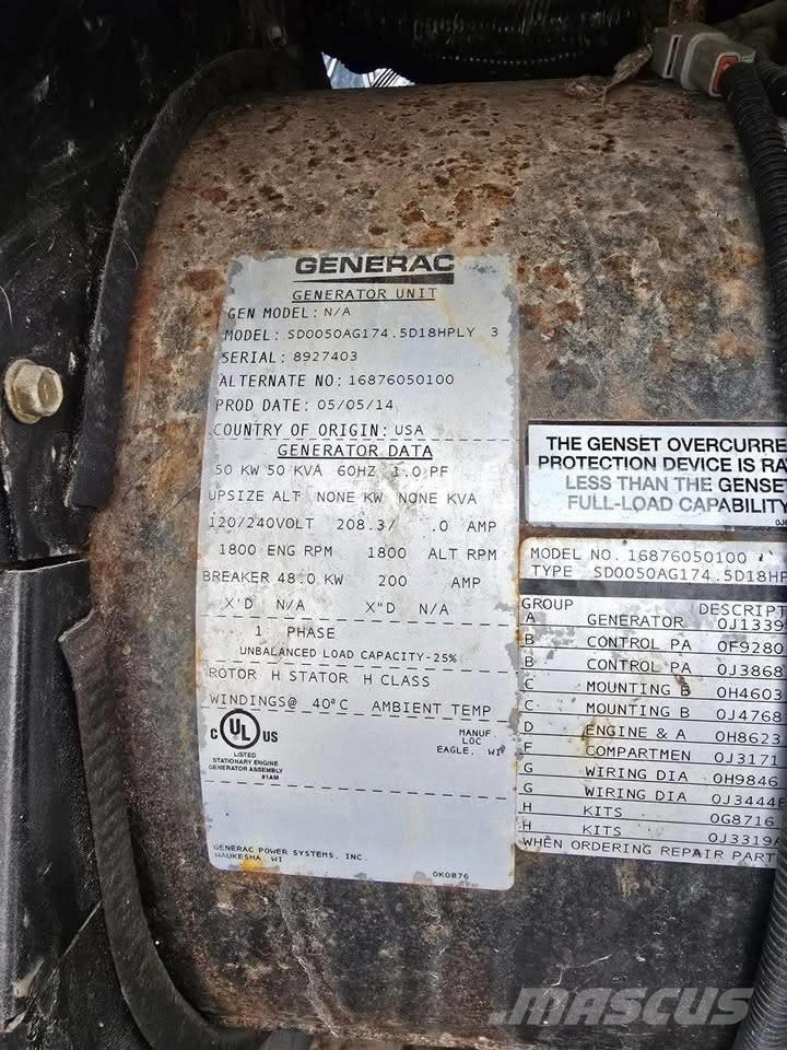 Generac 50 KW Dizel generatori