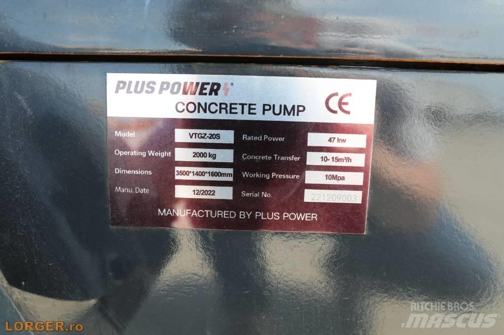 Plus Power VTGZ - 20S Kamionske beton pumpe