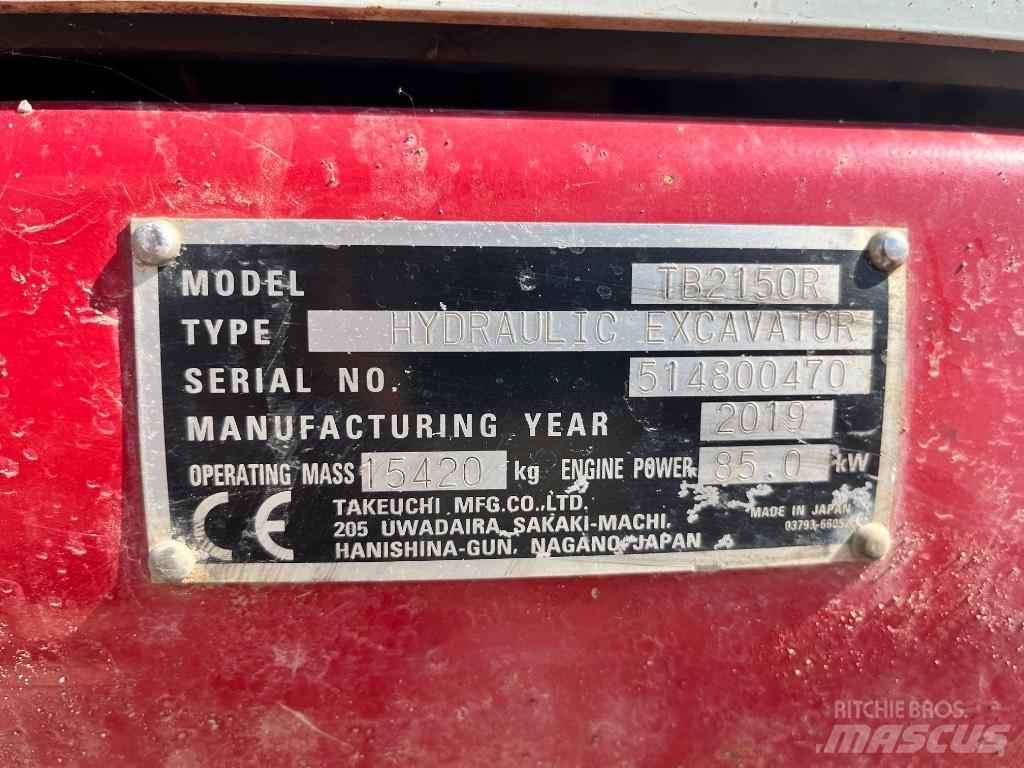 Takeuchi TB 2150 R Bageri guseničari