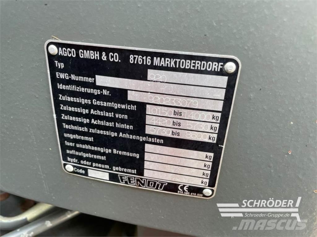 Fendt 920 VARIO Traktori