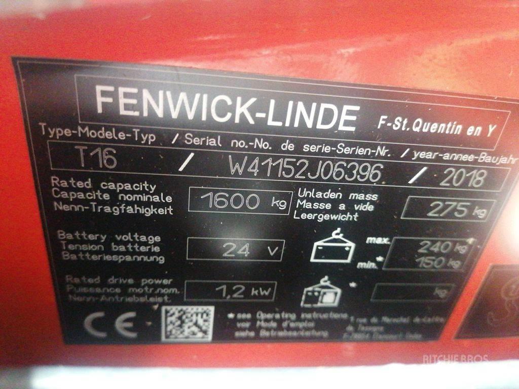 Linde T16 Nisko podizni električni viljuškar