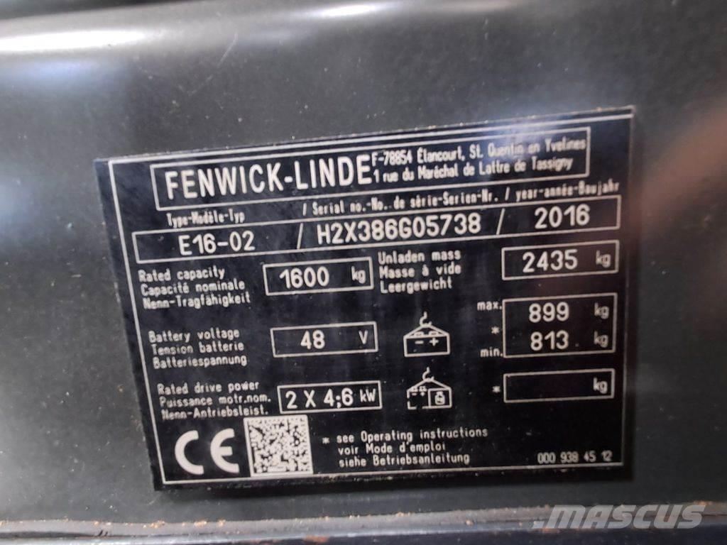 Linde E16-02 Električni viljuškari