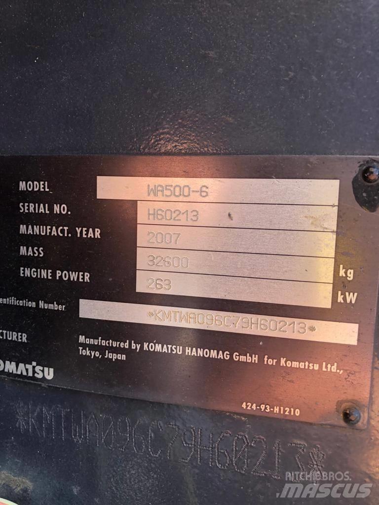 Komatsu WA500-6 Utovarivači na točkove