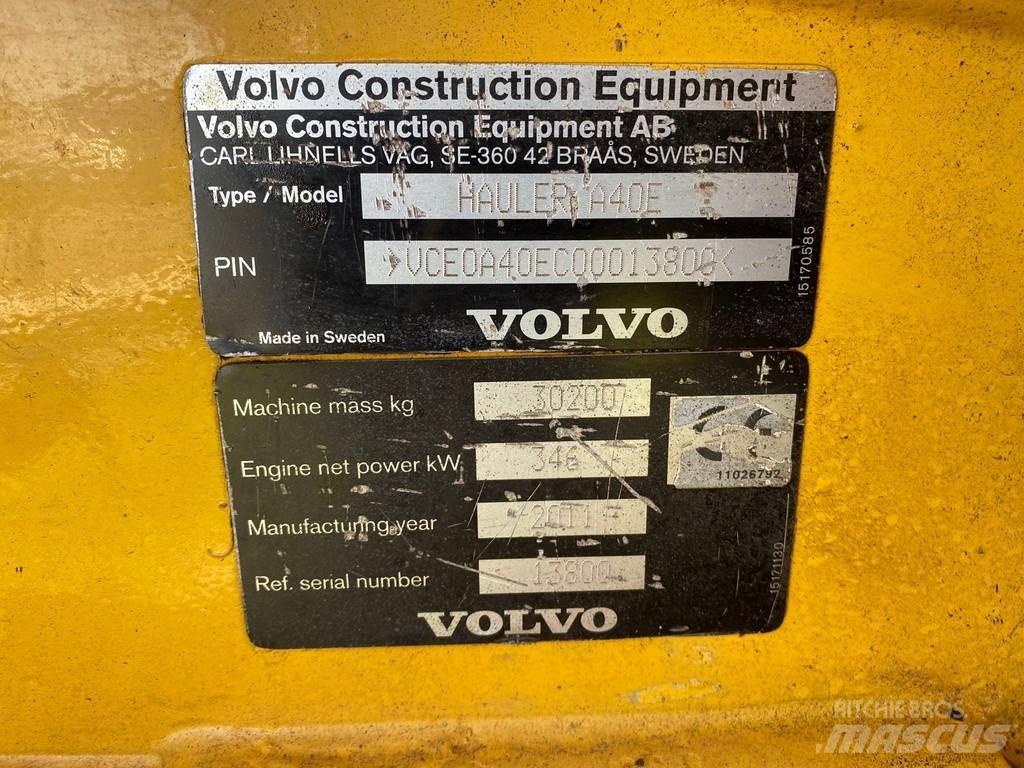 Volvo A40E Zglobni damperi