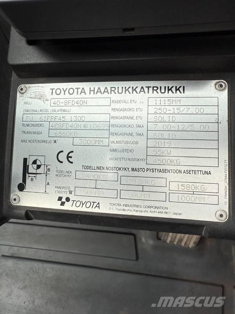 Toyota 40-8 FD 40 N Dizelski viljuškari