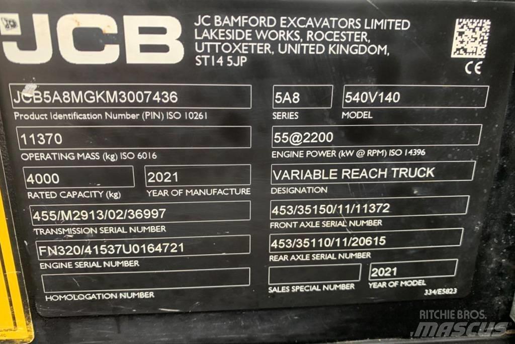 JCB 540-140 Teleskopski viljuškari