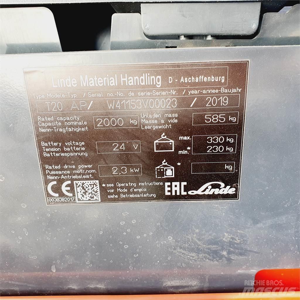 Linde T20AP Narrow Nisko podizni električni viljuškar