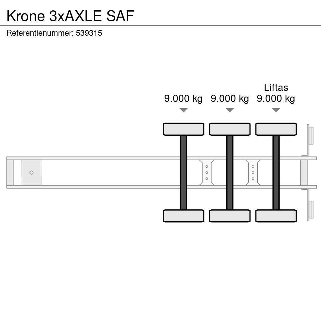 Krone 3xAXLE SAF Sanduk poluprikolice