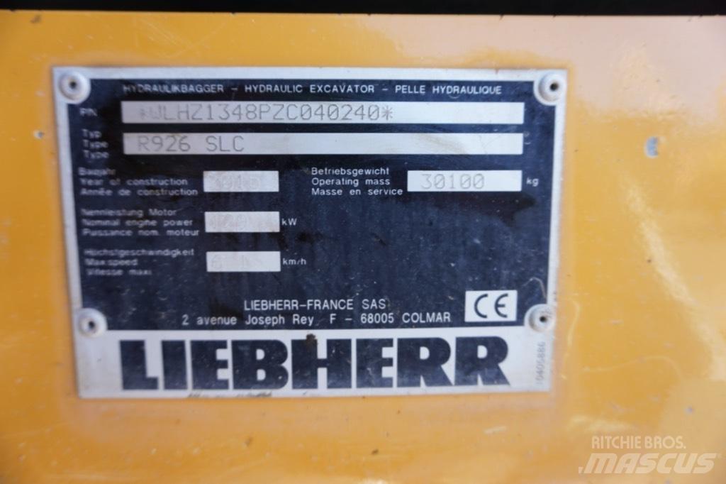 Liebherr R 926 SLC Bageri guseničari