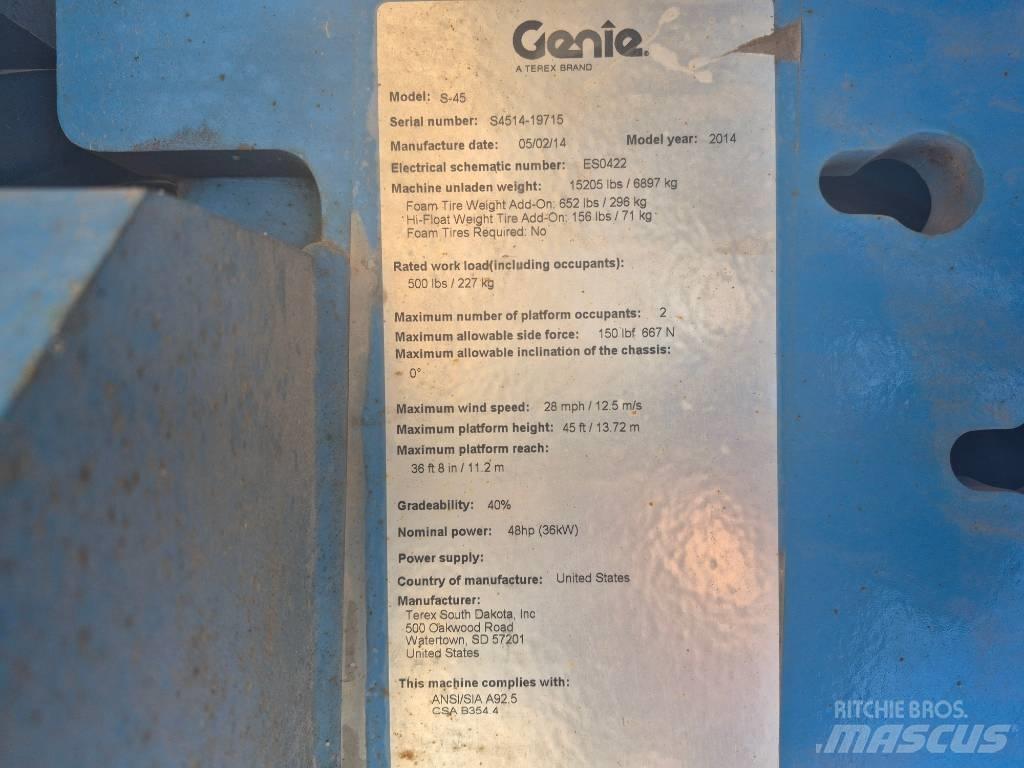 Genie S 45 Teleskopske podizne platforme