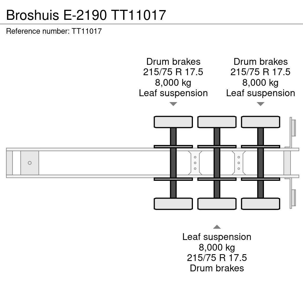 Broshuis E-2190 Poluprikolice labudice