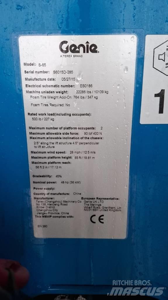 Genie S 65 Teleskopske podizne platforme