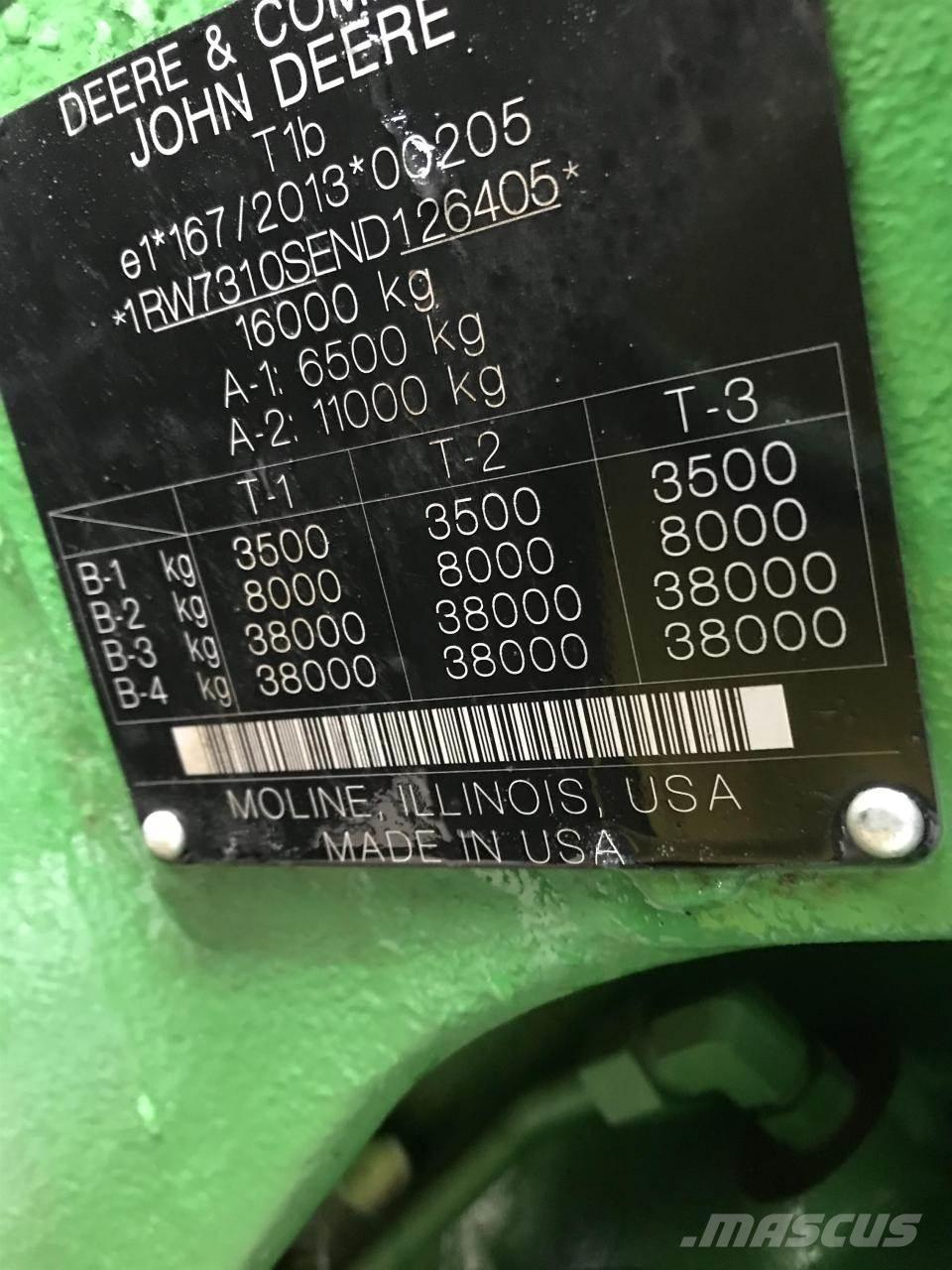 John Deere 7R 310 Traktori