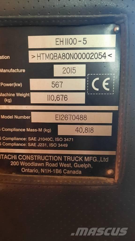 Hitachi EH 1100-5 Kruti damperi