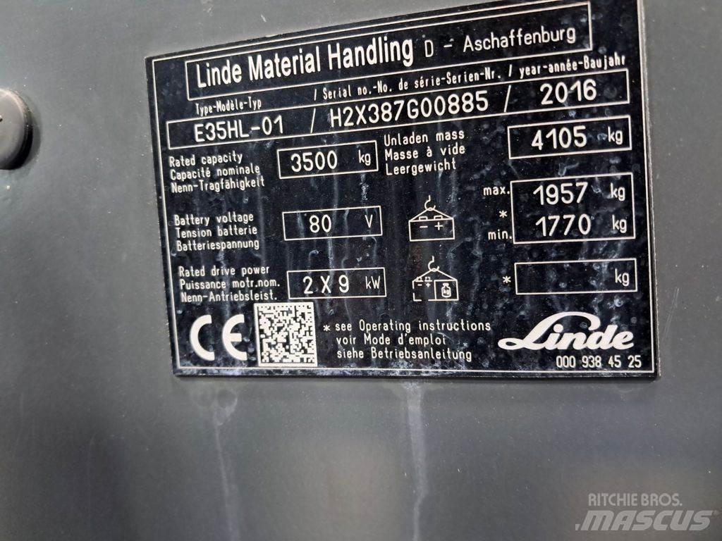 Linde E35HL-01 Električni viljuškari