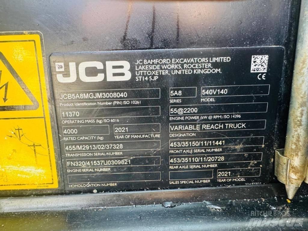 JCB 540-140 Teleskopski viljuškari