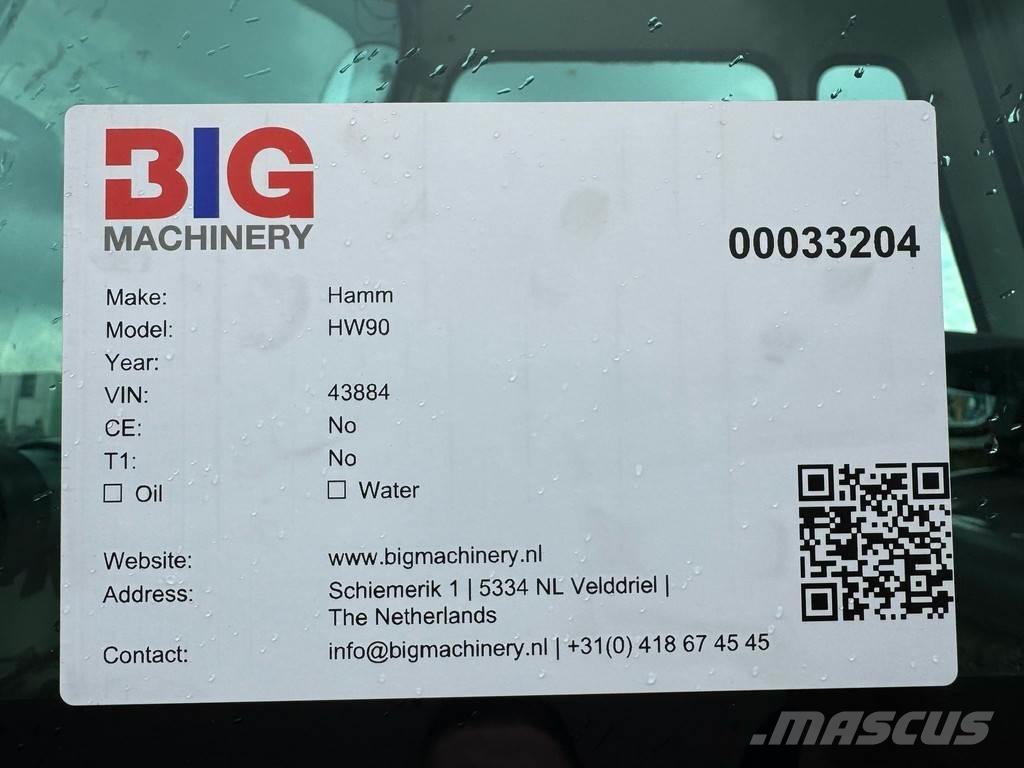 Hamm HW90 / 8 Valjci sa duplim bubnjem