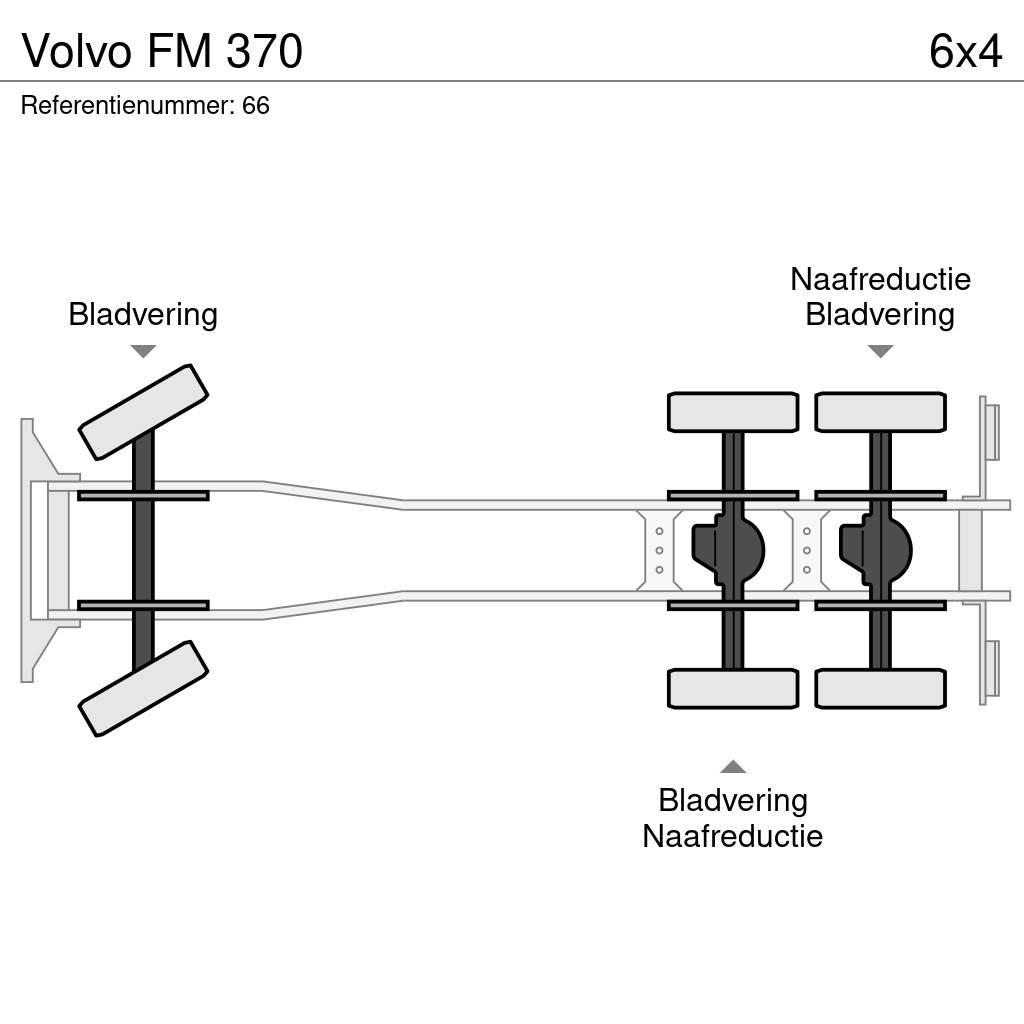 Volvo FM 370 Rol kiper kamioni sa kukom za podizanje tereta