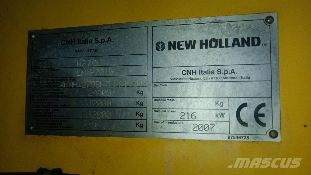 New Holland W 270 B Utovarivači na točkove