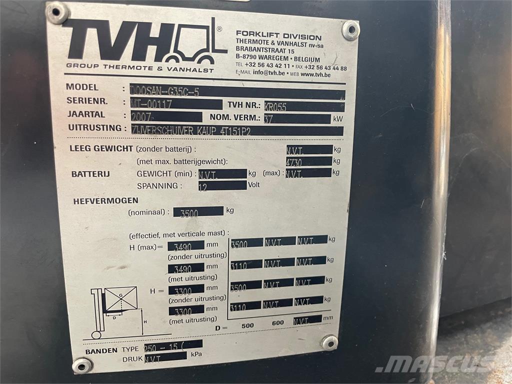 Doosan G35C-5 Plinski viljuškari
