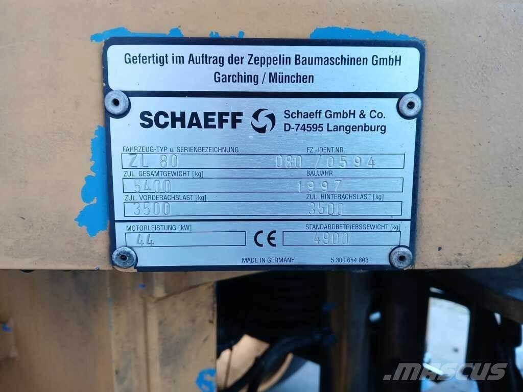 Schaeff ZL 80 Utovarivači na točkove