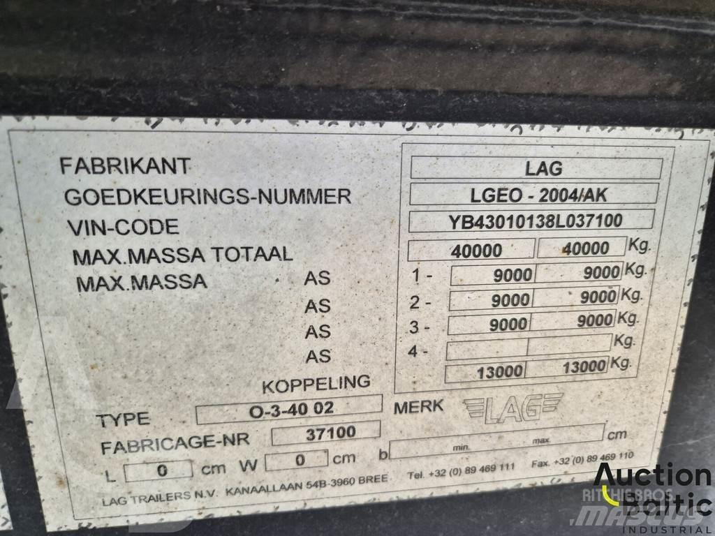 Wabco LAG Poluprikolice sa ciradom