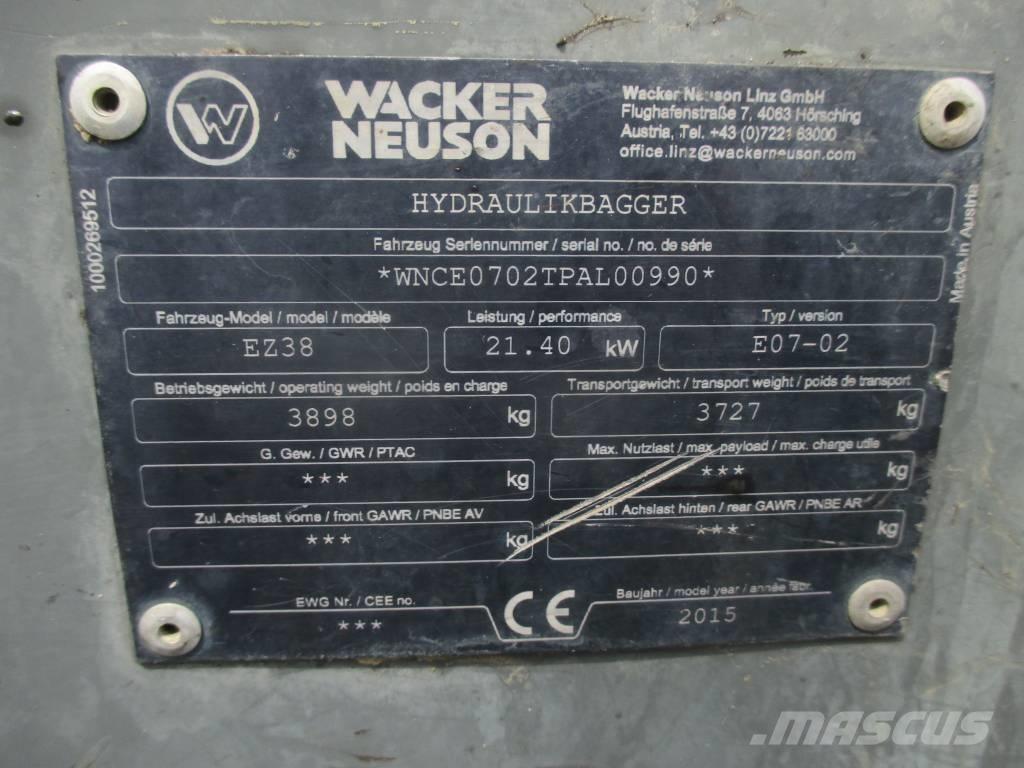 Wacker Neuson EZ 38 Bageri guseničari