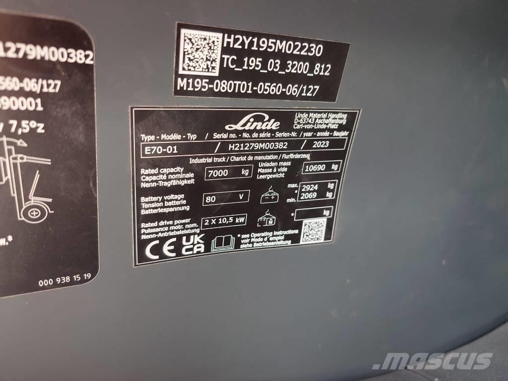 Linde E 70/1279 Električni viljuškari