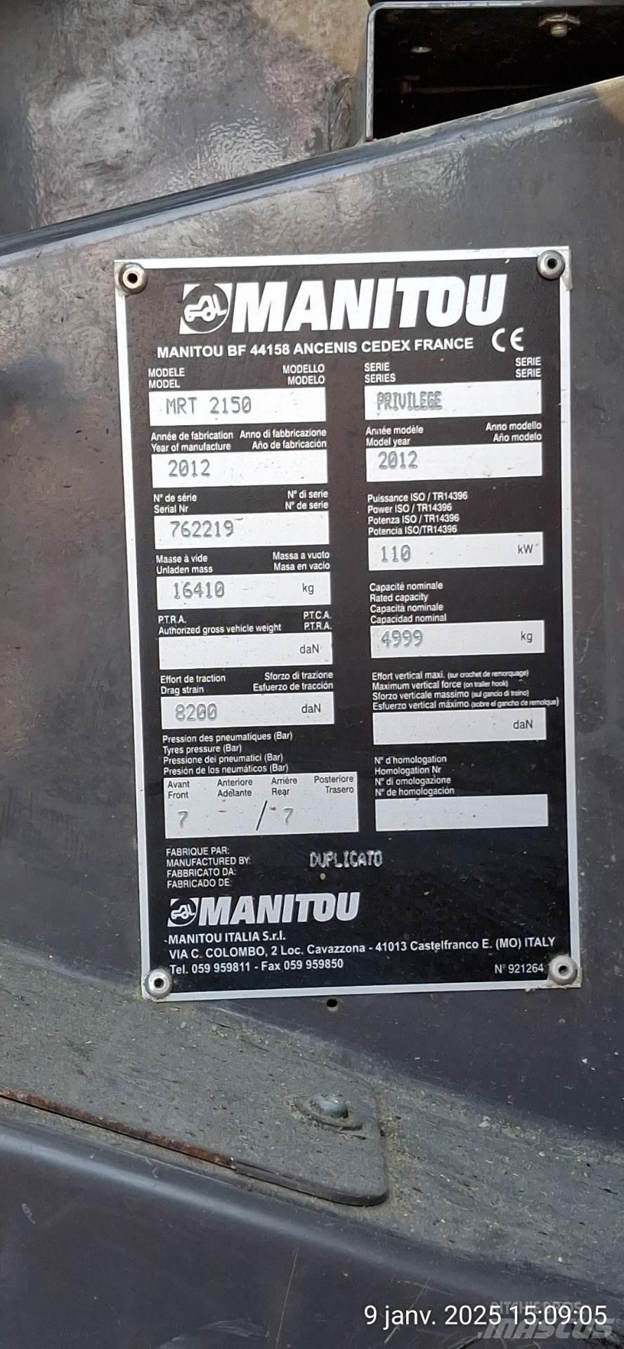 Manitou 2150MRT Teleskopski viljuškari