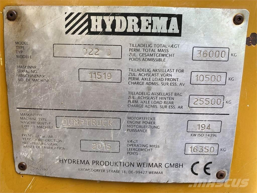 Hydrema 922D Damperi za gradilište