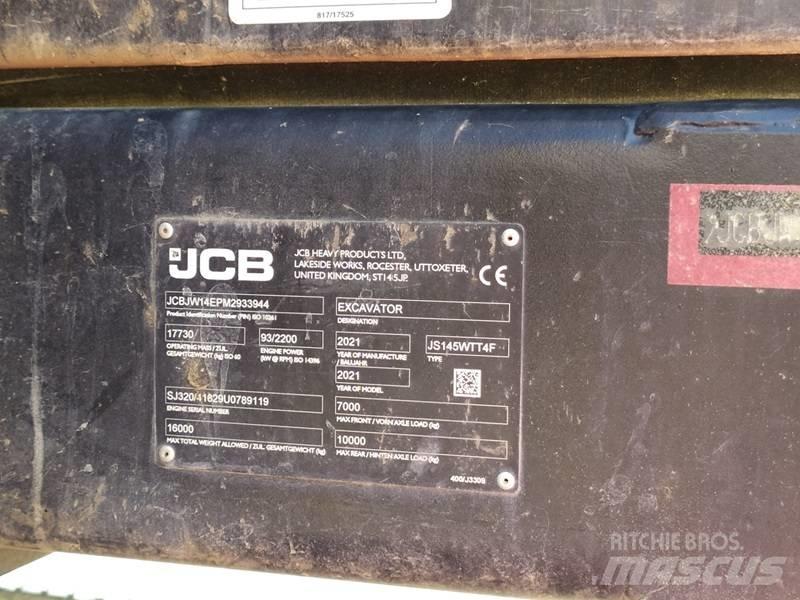 JCB JS 145 W Bageri točkaši