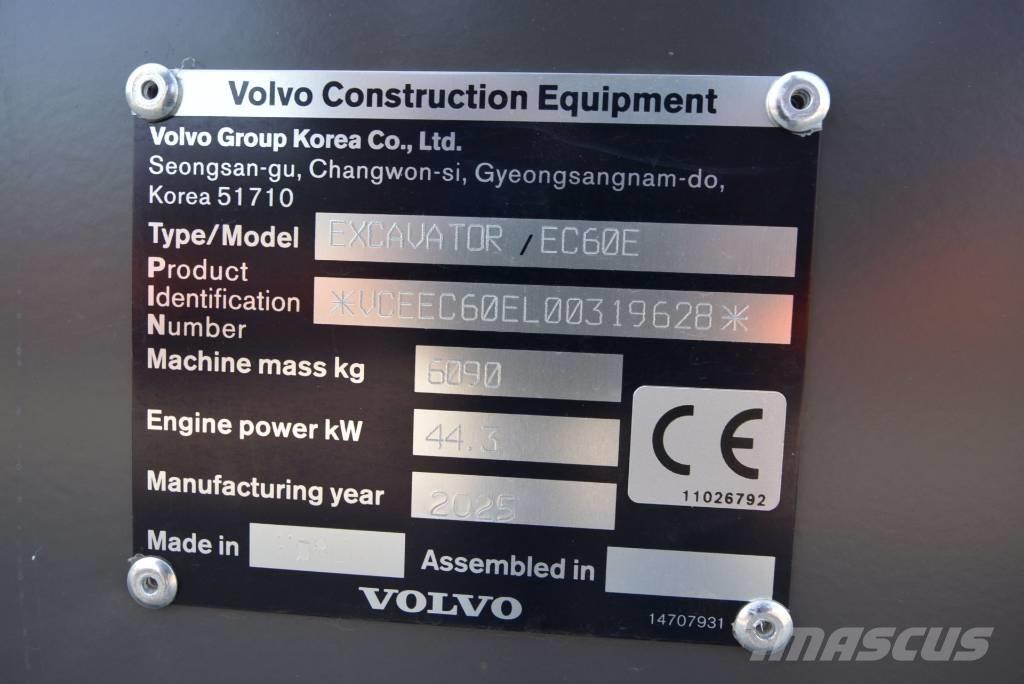 Volvo EC 60 E Mini bageri < 7t