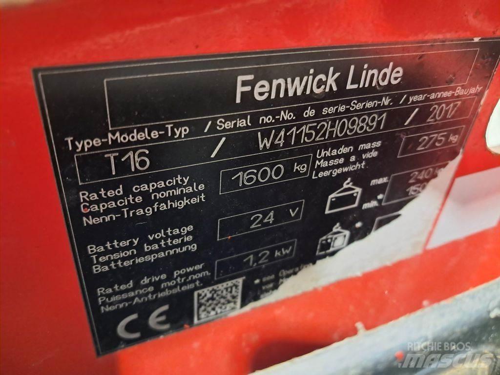 Linde T16 Nisko podizni električni viljuškar