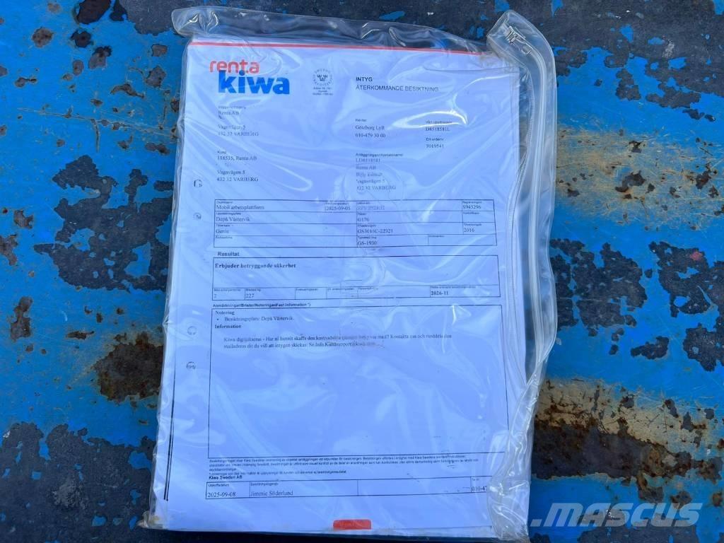 Genie GS 1930 Makazaste platforme