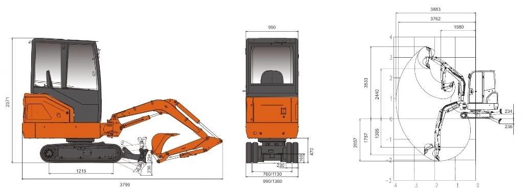 Lonking CDM6020 6020 Bageri guseničari