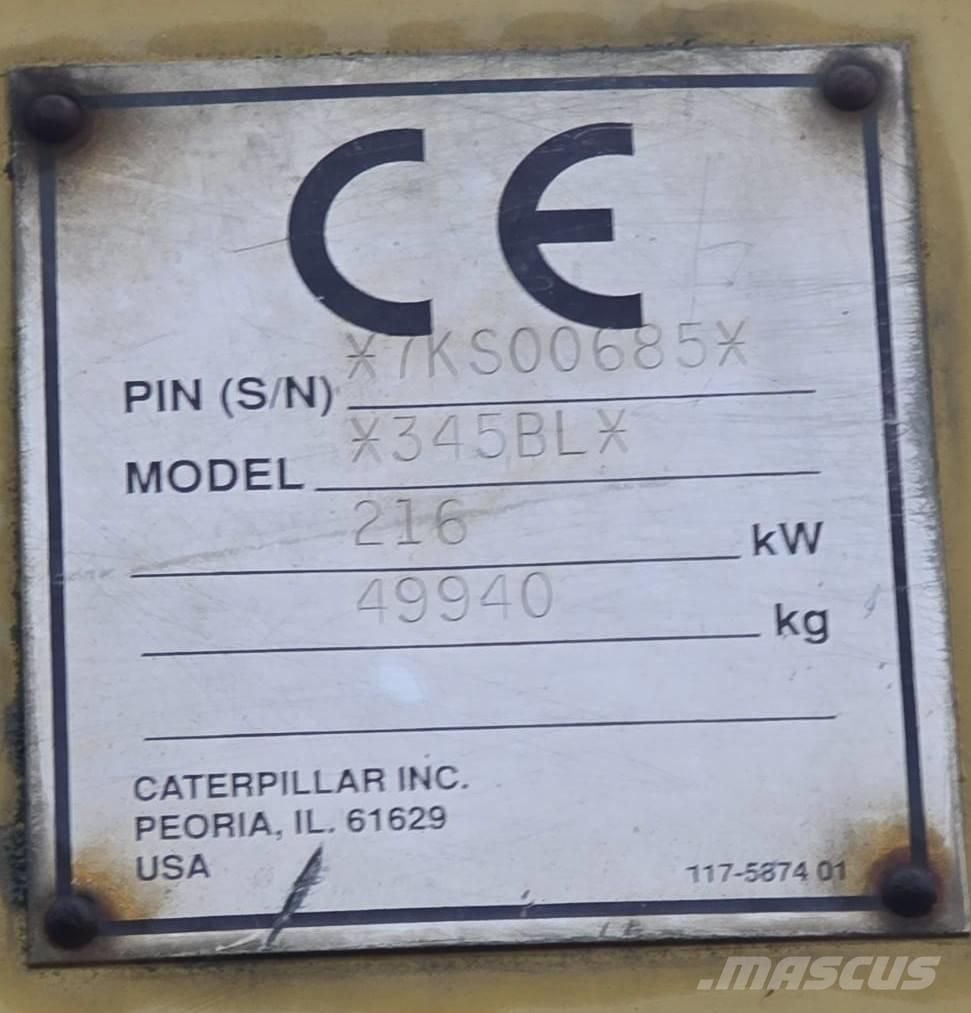 CAT 345 B L Bageri guseničari