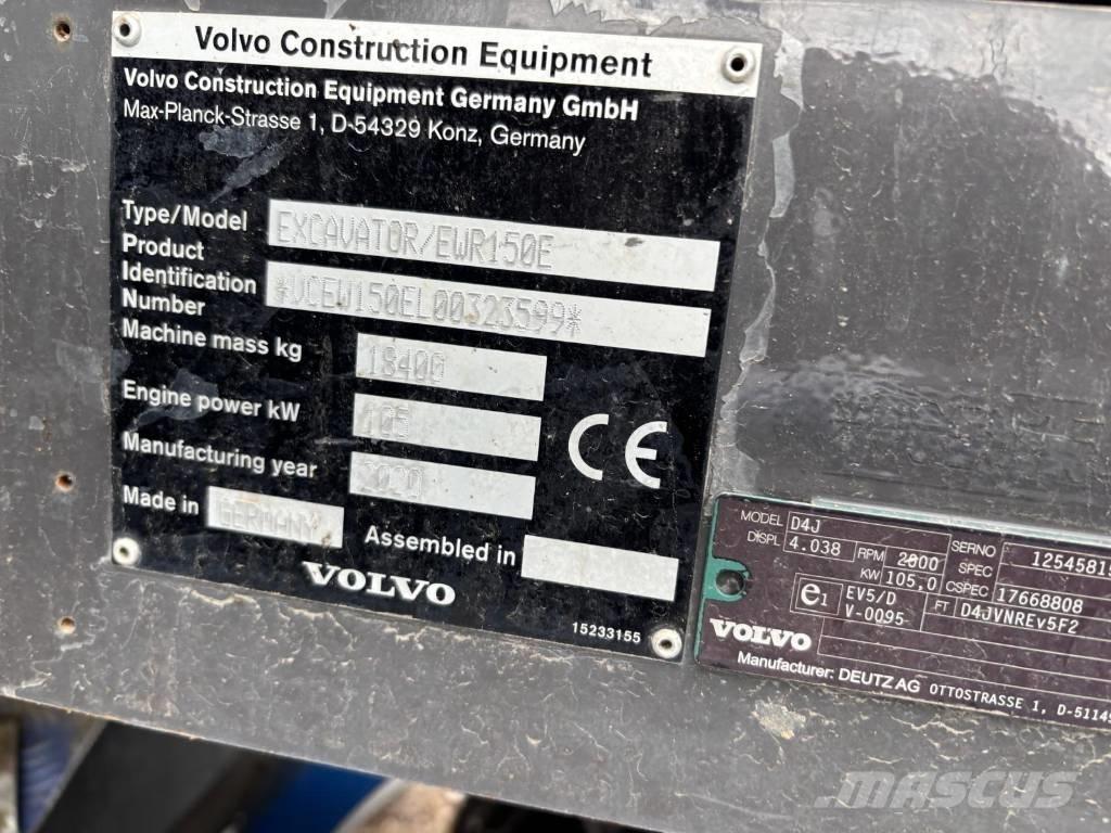 Volvo EWR 150 E Bageri točkaši
