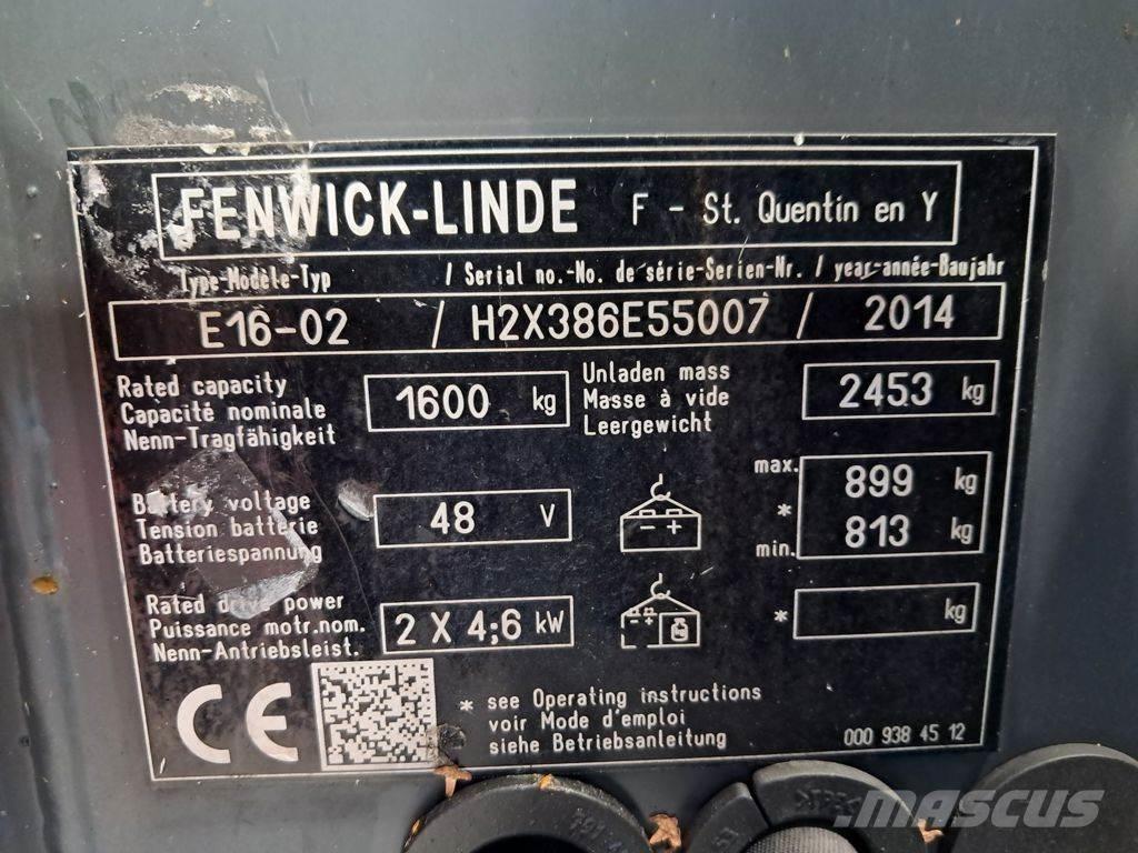 Linde E16-02 Električni viljuškari