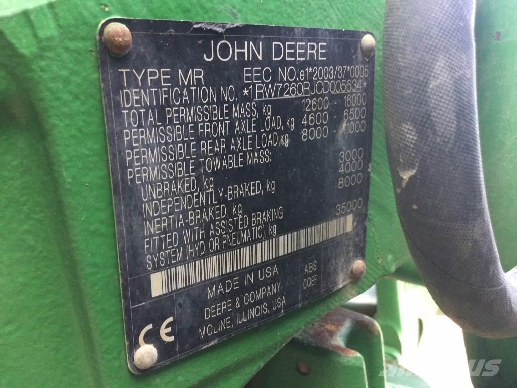 John Deere 7260R Traktori