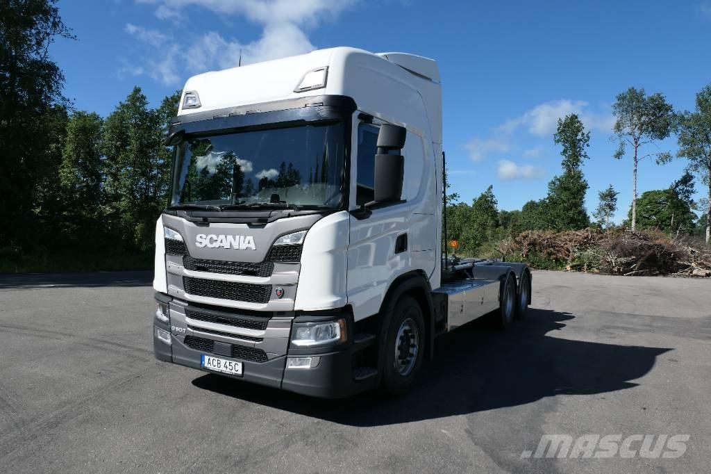 Scania G500B6x2NB Rol kiper kamioni sa kukom za podizanje tereta