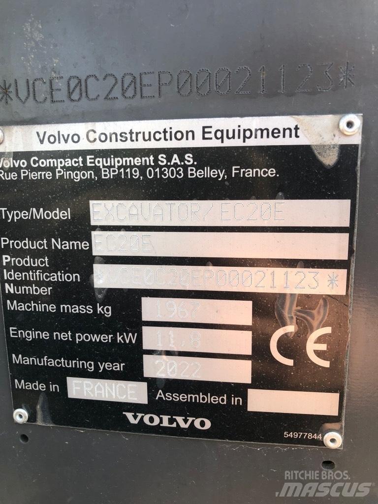 Volvo EC 20 E Mini bageri < 7t