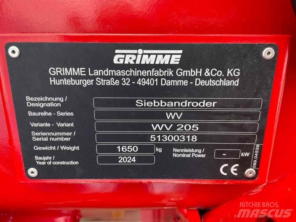 Grimme WV 205 Ostale poljoprivredne mašine
