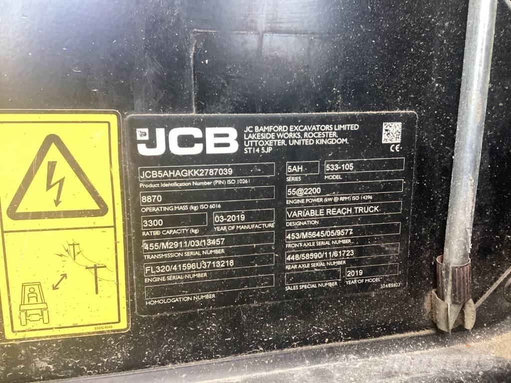 JCB 533-105 Teleskopski viljuškari