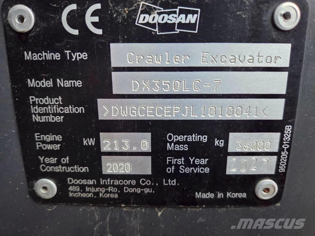 Develon DX 350 LC-7 Bageri guseničari