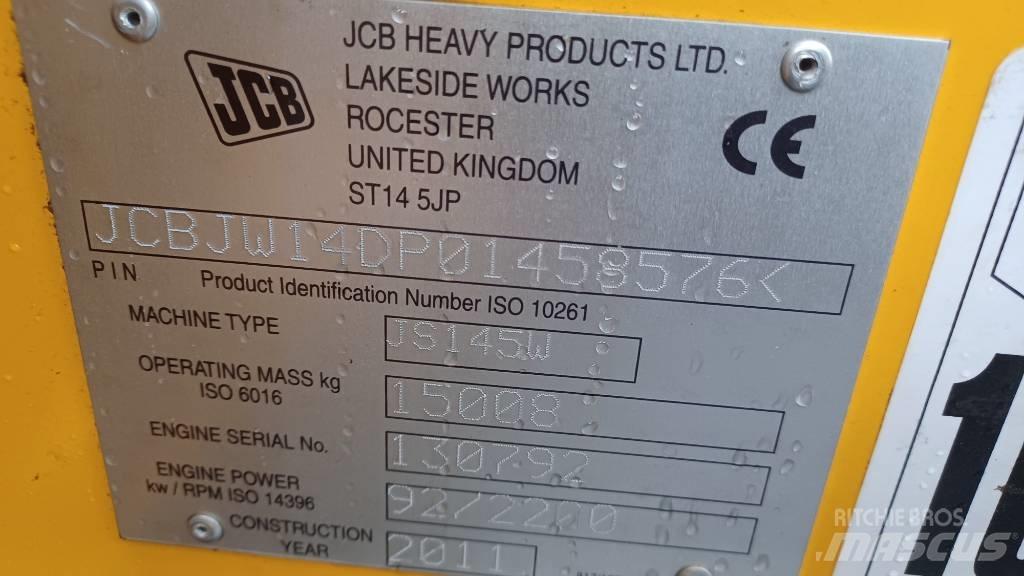 JCB JS 145 W Bageri točkaši