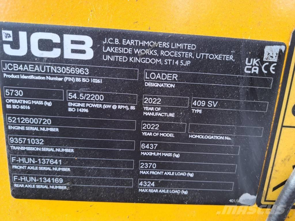 JCB 409 Utovarivači na točkove