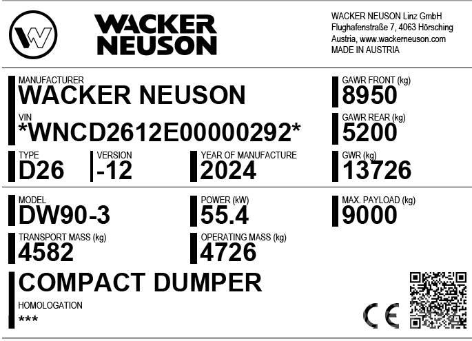 Wacker Neuson DW90-3 Damperi za gradilište
