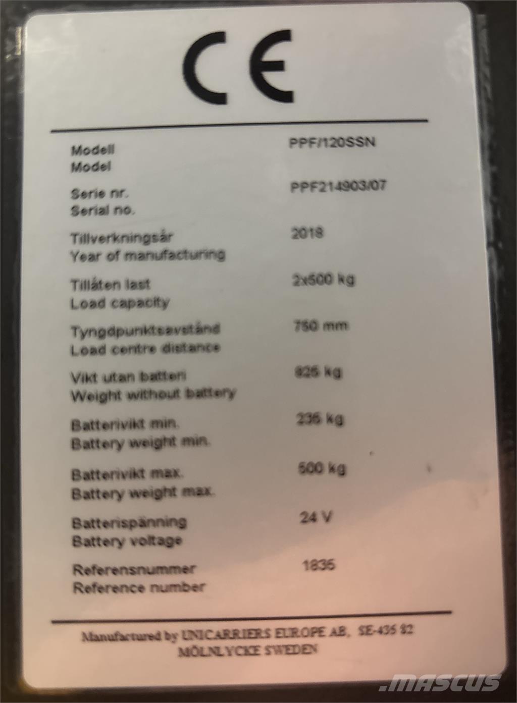 Atlet PPF120 Niskodizajući komisioni viljuškar