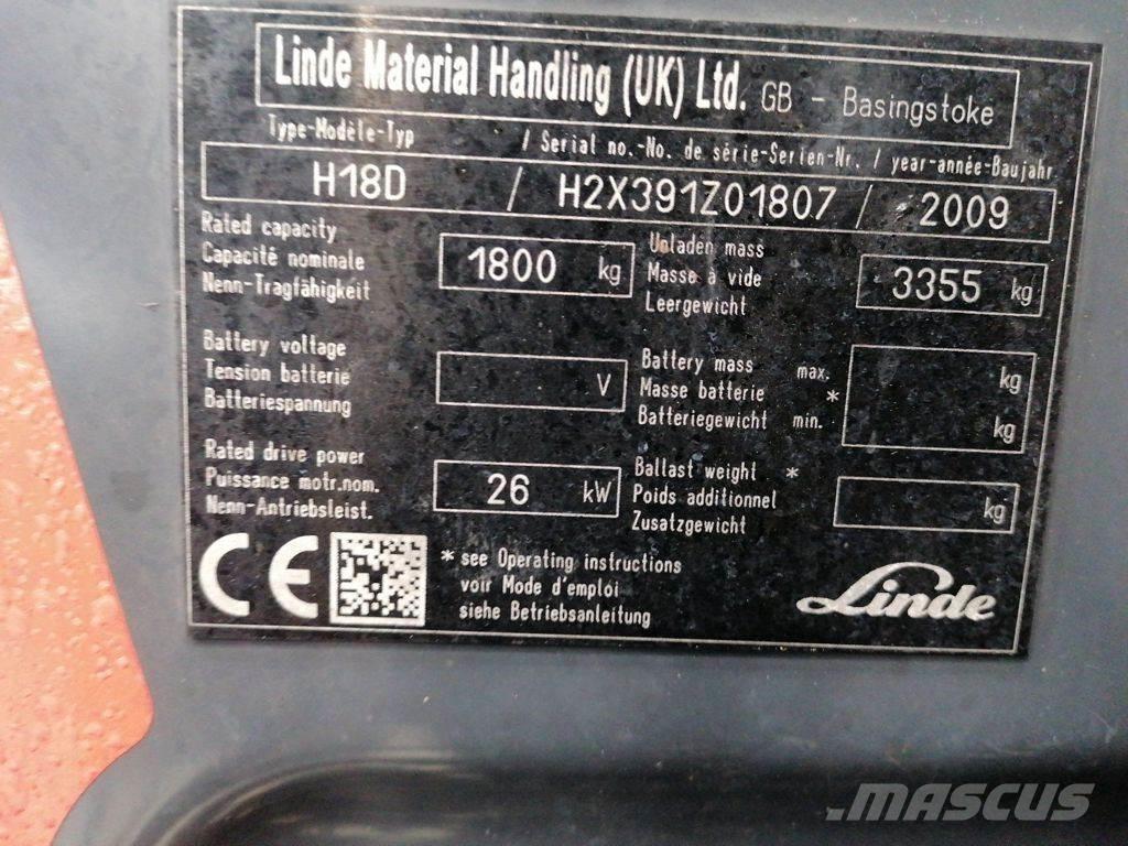 Linde H18D Dizelski viljuškari